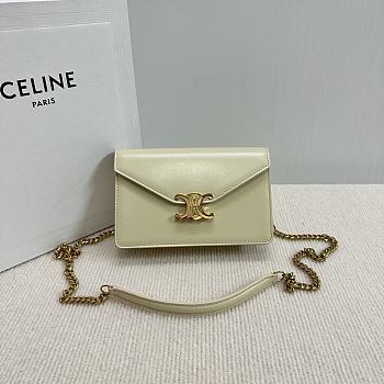 Celine Wallet On Chain Margo Green 19.5x12x4cm