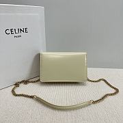 Celine Wallet On Chain Margo Green 19.5x12x4cm - 3