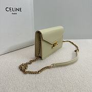 Celine Wallet On Chain Margo Green 19.5x12x4cm - 5