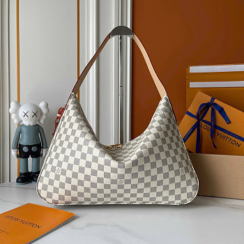 Louis Vuitton LV Slouchy MM White Damier 40x31x11cm