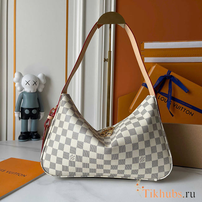 Louis Vuitton LV Slouchy PM Bag White Damier 33x22x9cm - 1