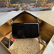 Dolce & Gabbana 3.5 Crossbody Bag Black Patent 19x11x5cm - 2