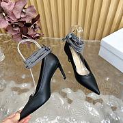 Dior D-Journey Lace-Up Pump Black Heel 8cm - 3