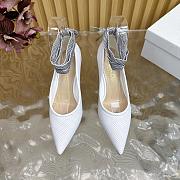 Dior D-Journey Lace-Up Pump White Heel 8cm - 4