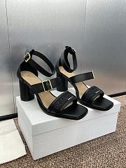 Dior Dway Black Sandal Heel 7.5cm - 1