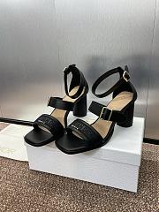 Dior Dway Black Sandal Heel 7.5cm - 3