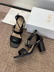 Dior Dway Black Sandal Heel 7.5cm - 2