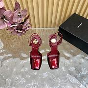 YSL La Scandale Wedges Red Patent Leather 10.5cm - 2