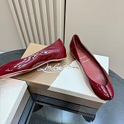 Christian Louboutin Marlougiela Ballerinas Patent Brownie - 2