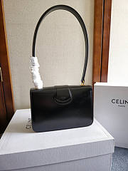 Celine Teen Josephine Bag Calfskin Black 18.5x13x5cm - 5