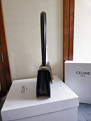 Celine Teen Josephine Bag Calfskin Black 18.5x13x5cm - 3