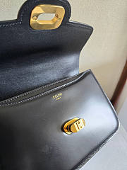 Celine Teen Josephine Bag Calfskin Black 18.5x13x5cm - 4