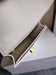 Celine Teen Josephine Bag Calfskin White 18.5x13x5cm - 5