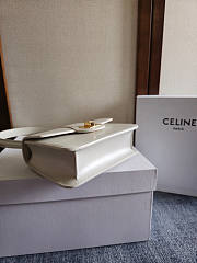 Celine Teen Josephine Bag Calfskin White 18.5x13x5cm - 4