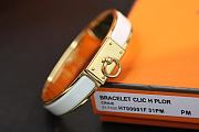Hermes White Bracelet - 1