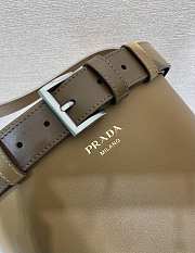 Prada Bucket Bag Belt Buckle Leather Caramel 26.5x29x18cm - 4
