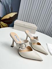 Jimmy Choo Magie 90 White Mule - 1