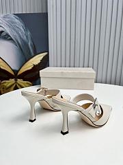 Jimmy Choo Magie 90 White Mule - 5