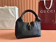 Gucci Softbit Medium Top Handle Bag Black 27.5x21x16cm - 4
