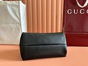 Gucci Softbit Medium Top Handle Bag Black 27.5x21x16cm - 3