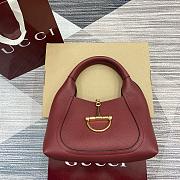 Gucci Softbit Medium Top Handle Bag Red 27.5x21x16cm - 1