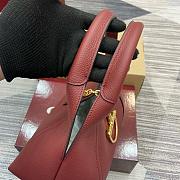 Gucci Softbit Medium Top Handle Bag Red 27.5x21x16cm - 6
