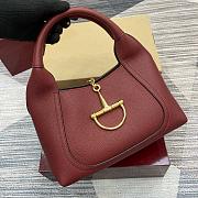 Gucci Softbit Medium Top Handle Bag Red 27.5x21x16cm - 4