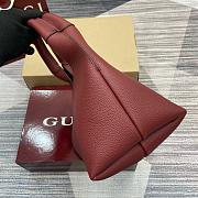 Gucci Softbit Medium Top Handle Bag Red 27.5x21x16cm - 3