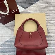 Gucci Softbit Medium Top Handle Bag Red 27.5x21x16cm - 2