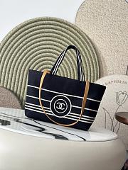 Chanel Coco Mark Denim Shoulder Tote Bag 30x22x14cm - 1