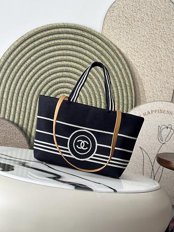 Chanel Coco Mark Denim Shoulder Tote Bag 30x22x14cm