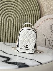 Chanel 25p Backpack White Lambskin 18x13x9cm - 1