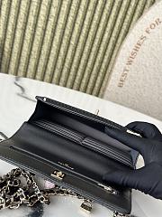 Chanel 25P Wallet On Chain Woc Black Lambskin 19.5x13x3.5cm - 5