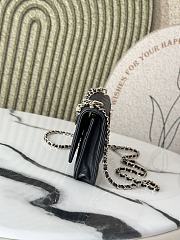 Chanel 25P Wallet On Chain Woc Black Lambskin 19.5x13x3.5cm - 4