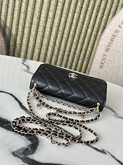 Chanel 25P Wallet On Chain Woc Black Lambskin 19.5x13x3.5cm - 3