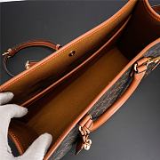 Celine Mini Horizontal Cabas Triomphe Brown 35x22x7cm - 3
