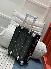 Louis Vuitton LV Vali Rolling Trunk Black Silver 39x55x24cm - 6