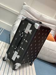 Louis Vuitton LV Vali Rolling Trunk Black Silver 39x55x24cm - 3
