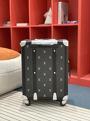 Louis Vuitton LV Vali Rolling Trunk Black Silver 39x55x24cm - 2