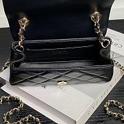 Chanel Clutch With Strap Black Lambskin 16.5x10x5cm - 3