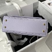 Chanel Coco Handle Flap Bag Light Purple Caviar Gold 24cm - 5