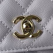 Chanel Coco Handle Flap Bag Light Purple Caviar Gold 24cm - 3
