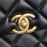 Chanel Folding Bag Black Lambskin 22x15x5.5cm - 6