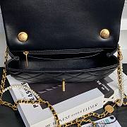 Chanel Folding Bag Black Lambskin 22x15x5.5cm - 2