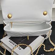 Chanel Folding Bag White Lambskin 22x15x5.5cm - 3