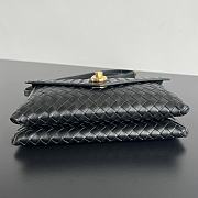 Bottega Veneta Knot Lock Black Bag 25x16x5.5cm - 6