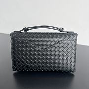 Bottega Veneta Knot Lock Black Bag 25x16x5.5cm - 4