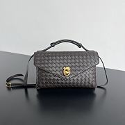 Bottega Veneta Knot Lock Brown Bag 25x16x5.5cm - 1