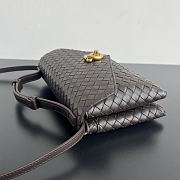 Bottega Veneta Knot Lock Brown Bag 25x16x5.5cm - 6