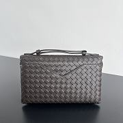Bottega Veneta Knot Lock Brown Bag 25x16x5.5cm - 5